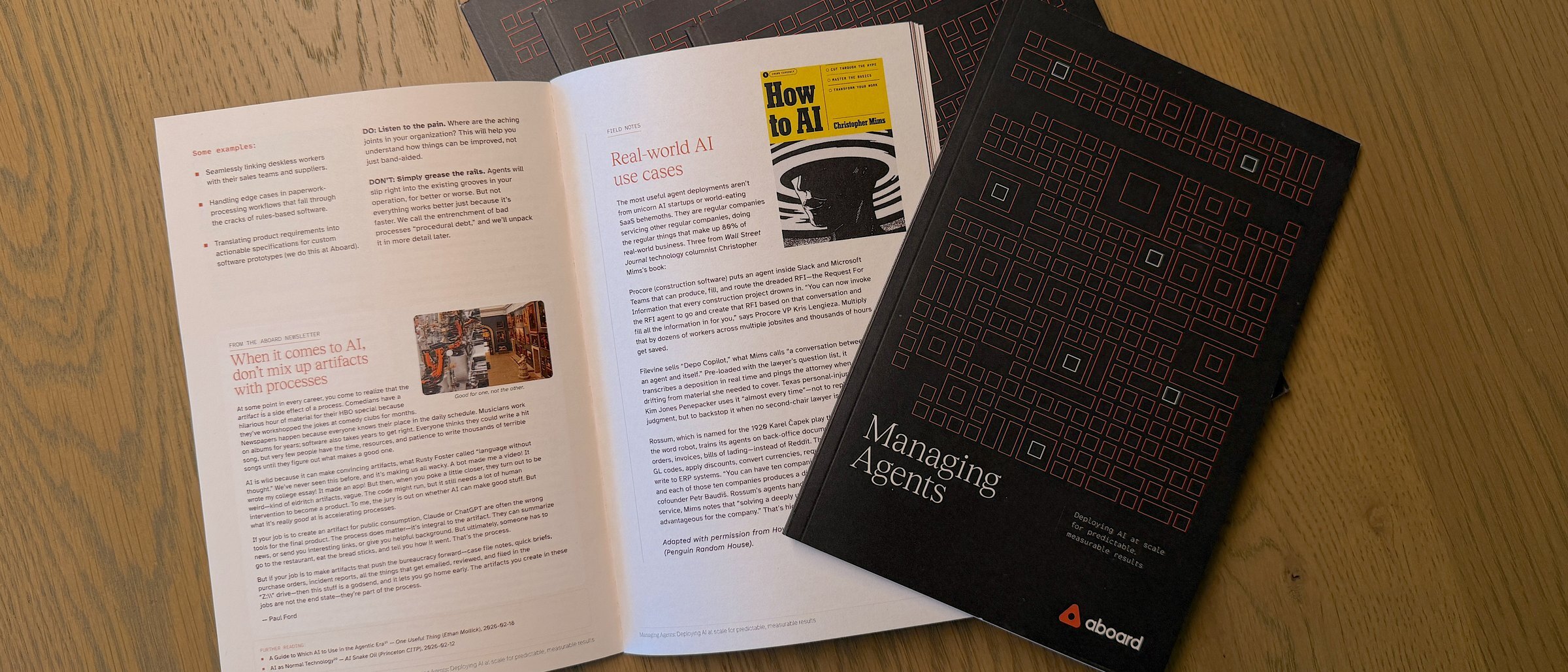 Aboard's "Managing Agents" booklet