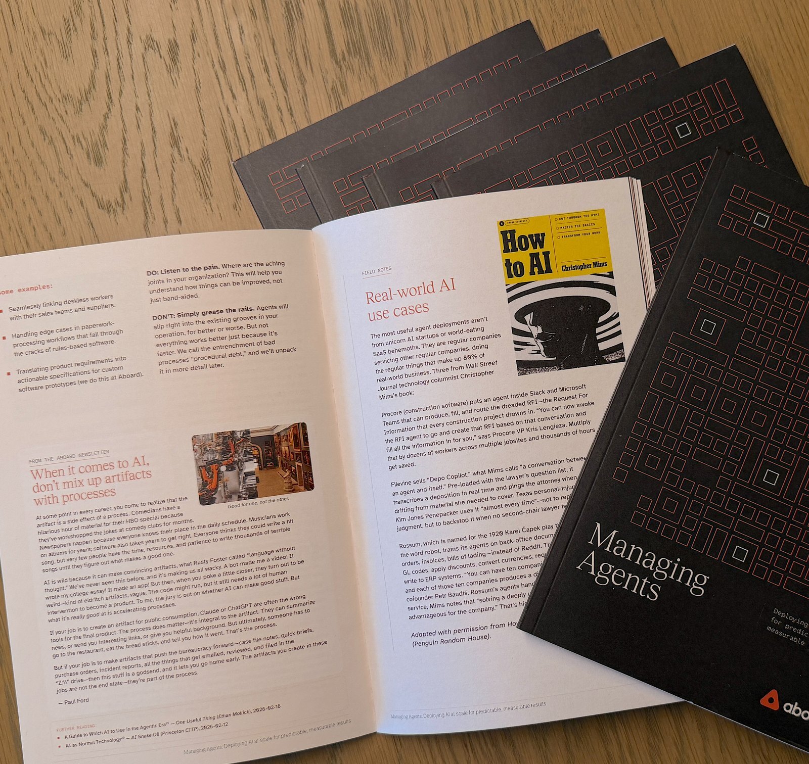 Aboard's "Managing Agents" booklet